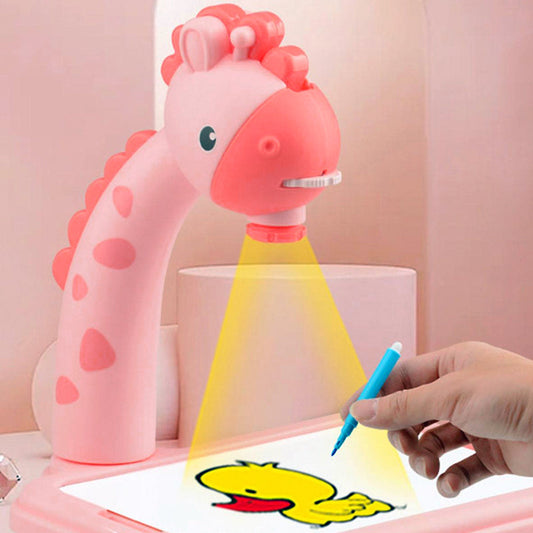 Giraffe Projection Painting Table – SCREEN FREE KIDS™ All Day!