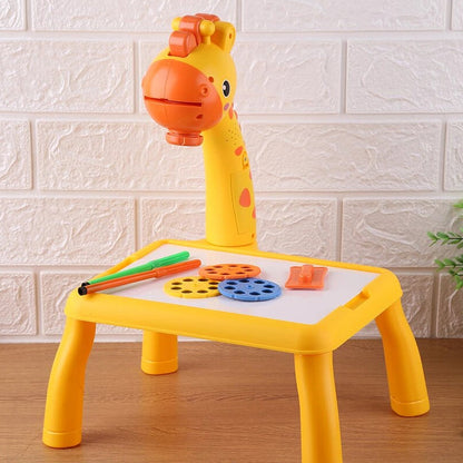 Giraffe Projection Painting Table – SCREEN FREE KIDS™ All Day!