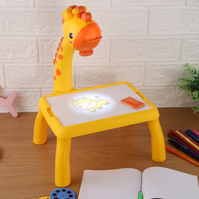 Giraffe Projection Painting Table – SCREEN FREE KIDS™ All Day!