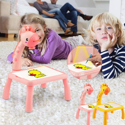 Giraffe Projection Painting Table – SCREEN FREE KIDS™ All Day!