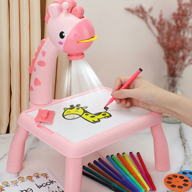 Giraffe Projection Painting Table – SCREEN FREE KIDS™ All Day!