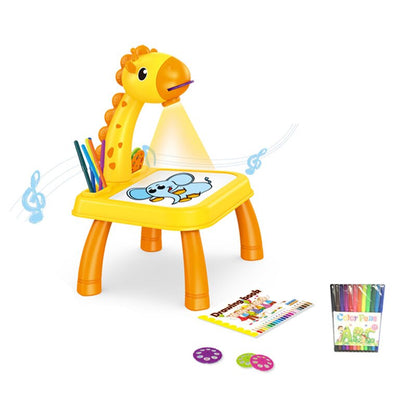 Giraffe Projection Painting Table – SCREEN FREE KIDS™ All Day!